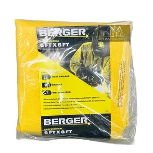 Berger Fiberglas Schweißdecke 6 Fuß x 8 Fuß - Bild 1 von 2