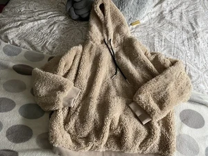 ❤️In the Style Beige Teddy Fleece Hoodie Größe 12. - Bild 1 von 4