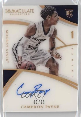 Panini Immaculate Collegiate Numbers 2015/99 Cameron Payne #357 Rookie Auto RC Foto 1 de 2