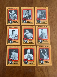 9 RARE 1997 BROWN's Boxing Cards HECTOR "MACHO" CAMACHO MICHAEL GRANT !!! ETC - Picture 1 of 2
