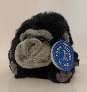 "Purr-fection 1994 vintage de MJC Cushy Critter Samson Gorilla 5"" peluche con etiquetas" - Imagen 1 de 10