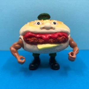 Rare Vintage Mattel Food Fighters Burgerdier General Burger Action Figure 1980s - Picture 1 of 6