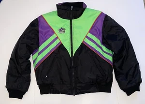 Choko 400 Snowmobile Outdoor Winter Jacket Green Purple Black Large VTG Vintage - Picture 1 of 10
