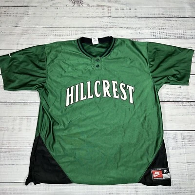 Camiseta verde vintage Nike para mujer Hillcrest hecha en EE. UU. nailon talla XL (16-18) Foto 1 de 4