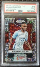 PSA 9 2018 Panini Prizm World Cup Hyper Prizm #73 Raheem Sterling Mint ENGLAND