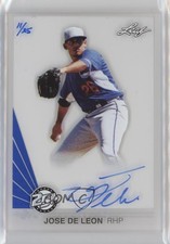 2015 Leaf 25th Baseball Pure Auto Blue /25 Jose De Leon #A-JD1 Auto
