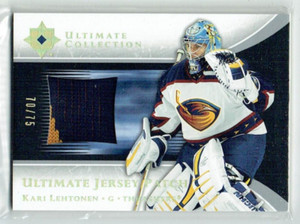 05-06 UD Upper Deck Ultimate Jersey Patch  Kari Lehtonen  /75  Patch