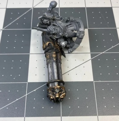 Custom 40K Space Marine CHAOS CUPOLA GUNNER w/CANNON conversion GW citadel BE25 - Image 1 of 4