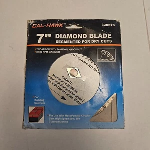 Cal-Hawk 10" Diamond Blade Segmented for Dry Cuts CZDB10D For Tile Cutting Mch - Picture 1 of 8
