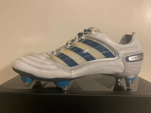 BOTAS DE FÚTBOL ADIDAS PREDATOR F50+ TRX SG blancas/azules EE. UU. 9 UK 8,5 42 2/3 CL - Imagen 1 de 9