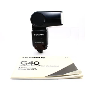 Olympus G40 Professional Electronic Flash w/ Manual & Case ● Parts/Repair ❌Shoe - Picture 1 of 11