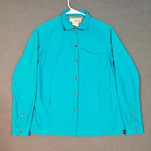 ExOfficio Insect Shield XS Long Sleeve Button Up Top Blue Repellent Apparel - Picture 1 of 8