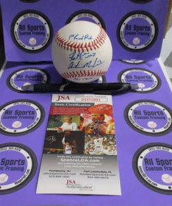 Austin Meadows  Reese Mcguire Pirates #1  Autographed Baseball JSA COA #DD51092 - Picture 1 of 10