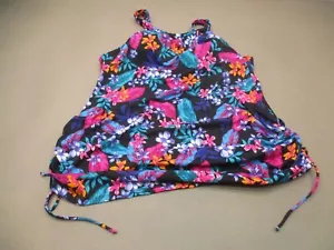 Unbranded Size XL Womens Lined Wireless Drawstring Stretch Maternity Tankini 8S - Picture 1 of 6