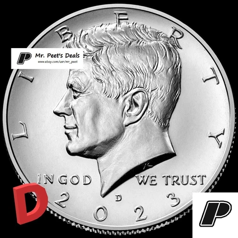 2023 D Kennedy Half Dollar 1 Coin Brilliant Uncirculated Cover