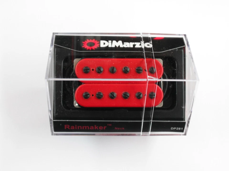 DiMarzio Regular Spaced Rainmaker Neck Humbucker Red W/Black Poles DP 281 - Image 1 of 1