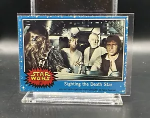 1977 Topps STAR WARS #31 Sighting The Death Star Jedi Luke Skywalker Solo Leia - Picture 1 of 2