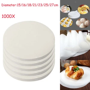 1000X Greaseproof Paper Circles Round Baking Cake Liners For Air Fryer Cooking - Picture 1 of 8