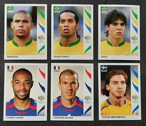 6x MINT LOT RARE🔥 LEGENDS ZIDANE RONALDO HENRY RONALDINHO KAKA WC GERMANY 2006 - Picture 1 of 6