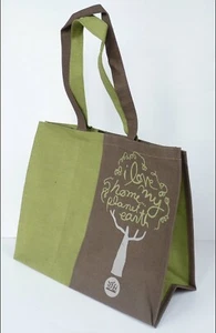 Umweltfreundliche Jute Shopper Tasche - I Love my home Planet Erde - Bild 1 von 1