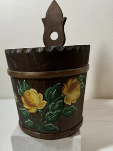 Vintage Osteuropäischer handbemalter Deko Salzhalter / oder Wanddekoration - Bild 1 von 11