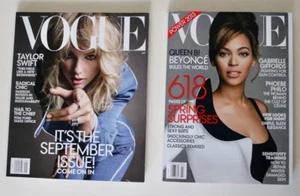 VOGUE magazine set of two issues TAYLOR SWIFT and BEYONCE covers - Picture 1 of 5