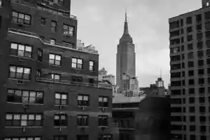 Empire State Building New York City NYC B&W Photo Art Print Poster - Picture 1 of 5