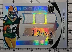 JOHNATHAN FRANKLIN 2013 Momentum Rookie RC Signatures Gold RPS Patch Auto 17/49 - Picture 1 of 2