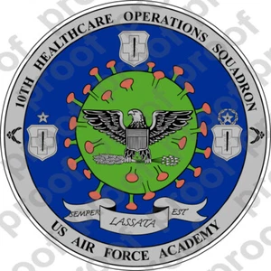 STICKER USAF 10TH HEALTHCARE OPERATIONS SQ - Imagen 1 de 1