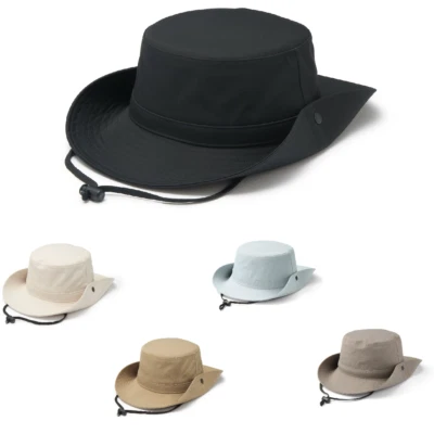 MUJI УФ-рез, водоотталкивающий, водонепроницаемая лента сафари шляпа 56,5〜59 см (5 цветов) - Изображение 1 из 4