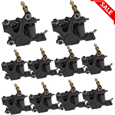 10 pack Tattoo Coil Machine Iron Tattoo Machines 10 Wrap Coils for Liner Shader - Image 1 of 4