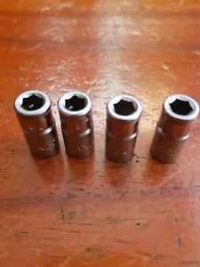 4x CrV 1/4" drive Socket Adaptor screwdriver bit holder take 1/4 Hex shank bit - Picture 1 of 3