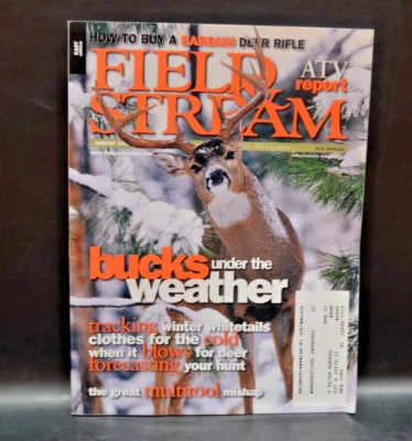 Field & Stream Magazine January 2001 "Bucks Under The Weather"➕ - Image 1 of 3