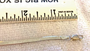 925 Sterlingsilber Herringbone Armband, Italien 81/2 Ins. - Bild 1 von 2