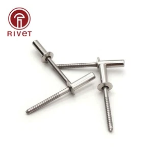 M6.4 100PCS DIN EN Stainless Steel Round Head Closed End Blind Rivet Hollow - Picture 1 of 7