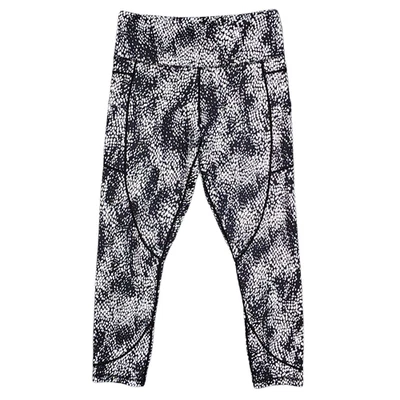 Zyia Active Mujer Leggings Talla 12 Negro Blanco Estampado Yoga Pantalones Atletismo Foto 1 de 4