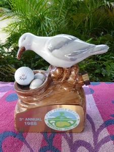 AT&T Pebble Beach 3rd Annual 1988 Golf Decanter (The Seagull) - Picture 1 of 5