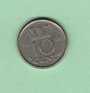 Netherlands: 10 Cents 1948 - Picture 1 of 2