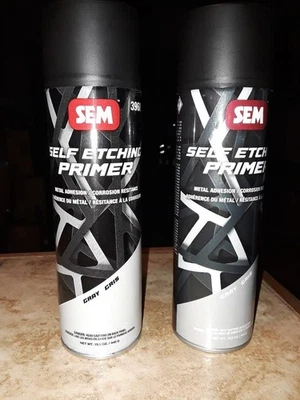 Imprimación en aerosol gris autograbado SEM 39683 - 2 latas - nueva - 15,5 oz. ea.- Sin usar Foto 1 de 4
