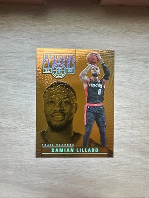 2021-22 Panini Illusions - Intriguing Players Damian Lillard #24 Orange - Image 1 of 3
