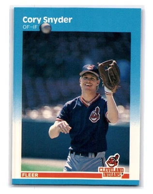 1987 Fleer Glossy #260 Cory Snyder UER - Cleveland Indians - Image 1 of 2