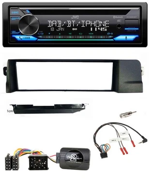 JVC Bluetooth Lenkrad USB DAB CD Autoradio für BMW 3er E46 98-07 Profi Rundpin - Bild 1 von 4