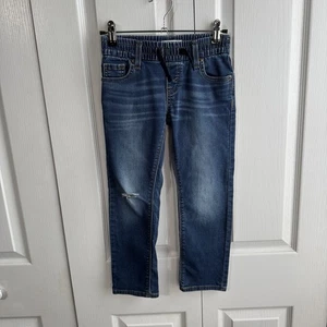 Denizen By Levi’s Distressed Elastic Waist Pull On Boys Jeans Size 6 Regular - Picture 1 of 7