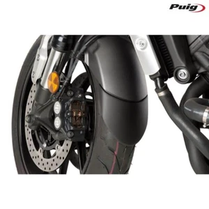 PUIG BLACK FRONT FENDER SPLASH GUARD FOR KAWASAKI 750 Z750S 1982-2022 - Picture 1 of 3