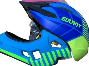 Eulant Helm Fahrradhelm mit Kinnschutz für Jugendliche Fullface BMX M 52-55 - Bild 1 von 3