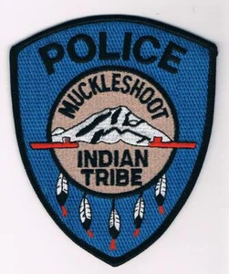 U.S.A. MUCKLESHOOT INDIAN TRIBE POLICE PATCH WA. POLICIA - Imagen 1 de 1