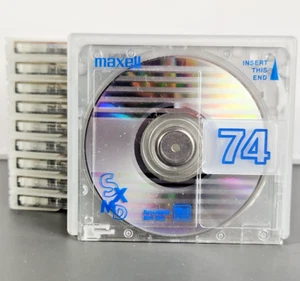 Maxell SX MD 74 Minidisc w Slip Cases Minidisk Minidiscs - Picture 1 of 6