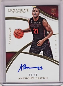 2015 Panini Immaculate Multi Sport Anthony Brown Stanford RC Auto 63/99 - Picture 1 of 1