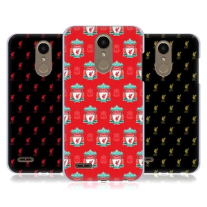 LIVERPOOL FC LFC CREST & LIVER BIRD PATTERNS HARD BACK CASE FOR LG PHONES 1 - Picture 1 of 10