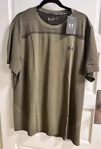 195253101175 Under Armour Men's UA Seamless Short Sleeve Shirt 1361131 Navy 3XL - Picture 1 of 5